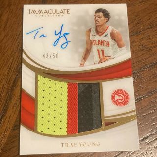 Trae Young Immaculate Rookie Patch Autograph 43/50 Rpa