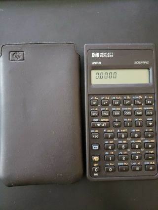 Hp Hewlett Packard 20s Programmable Scientific Calculator Made In Singaport 1987