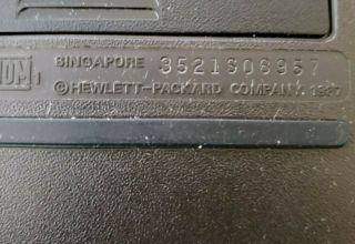 HP HEWLETT PACKARD 20S PROGRAMMABLE SCIENTIFIC CALCULATOR MADE IN SINGAPORT 1987 3