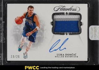2018 Panini Flawless Luka Doncic Rookie Rc 3 - Clr Patch Auto 23/25 Sp - Ldc