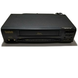 Symphonic Model Sl240b 4 Head Vcr Vhs Video Cassette Player Recorder | No Remote