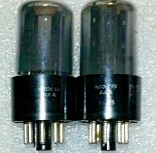 Matched Pair 6SL7GT RCA smoked glass Vacuum Tubes,  TV - 7D 82, 2