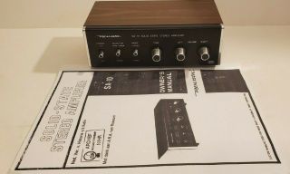 Vintage Realistic Stereo Amplifier Model Sa - 10 Serviced