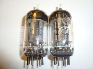 One Closely Matched Pair 12ax7 Tubes,  By G.  E.