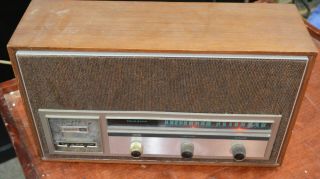 Philco Ford Am Fm Radio Model R978wa Wood Cabinet Table Radio