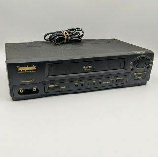 Symphonic 4 - Head Vhs Vcr Player Recorder Vr - 501 And No Remote
