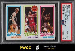 1980 Topps Basketball Larry Bird Magic Johnson Erving Rookie Psa 8 (pwcc - A)