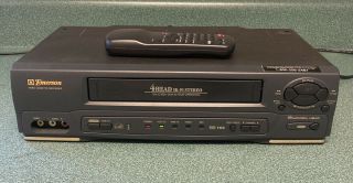 Emerson Ewv401b Vcr Great & With Remote