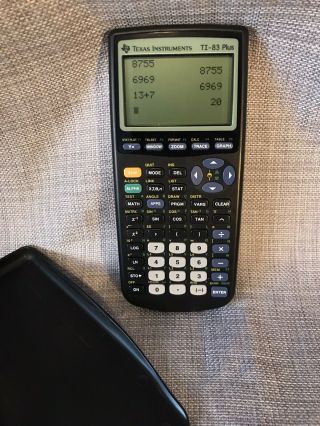 1999 Texas Instruments Ti - 83 Plus Graphing Scientific Calculator