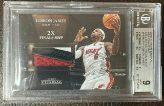 Lebron James Nba Finals Championship Patch Lakers Auto 1/1 1 Of 1 Bgs