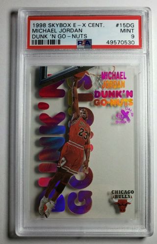 Psa 9 Michael Jordan 1998 - 99 E - X Century Dunk 