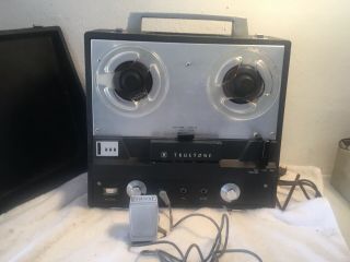 Vintage 1960’s Truetone Reel To Reel Portable Tape Recorder Somewhat