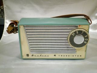 Airline 4 Transistor Radio - Montgomery Ward - Robin Blue - 1958 To 1962 -