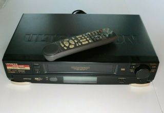 Hitachi Vt - Fx625a Video Cassette Player Recorder Vcr W/remote