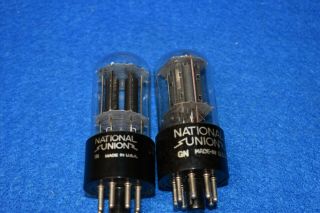 6sl7gt National Union Audio Receiver Guitar Vacuum Tubes Pair