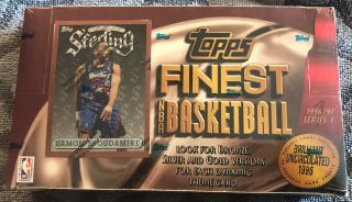 1996 - 97 Topps Finest Series 1 Hobby Box - Factory - Kobe Bryant Rookie