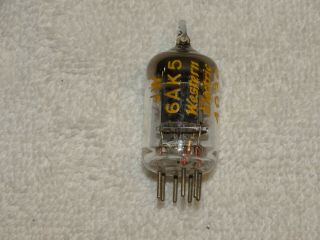 1 - Western Electric Jw - 6ak5/403a Tube D - Getter Strong Mil Spec (4 Avail)