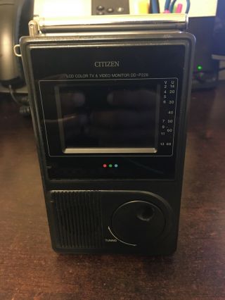 Vintage Citizen Color Tv & Video Monitor Dd - P226 - 1a Uhf/vhf W A/c D7