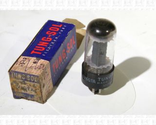Tung Sol 6v6gta 6v6 Vacuum Tube Made In Usa Dirty Box Nos,  Box