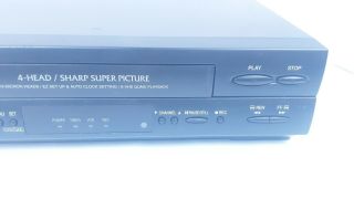 Sharp VC - A560U 4 - Head HQ VHS VCR Video Cassette Recorder 3