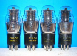 No 42 Philco Radio Vintage Audio Vacuum 4 Tubes Valves St Type Shape 242