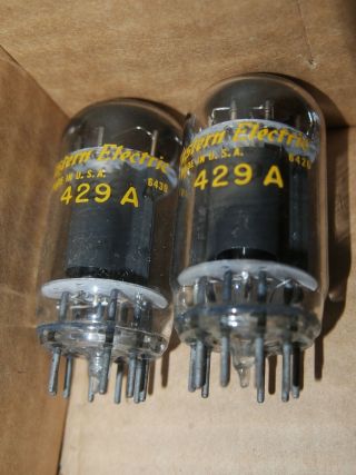 429 B Vintage Western Electric Vacuum Tubes Amplifier