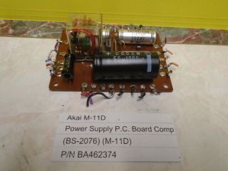 Akai M - 11d Reel To Reel Power Supply P.  C Board Comp (bs - 2076) (m - 11d)