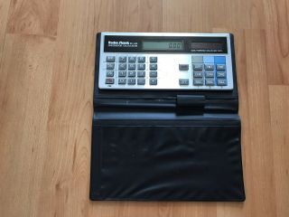 Radio Shack Ec - 430 Checkbook Calculator Dual Powered Solar Battery With Case