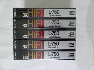 Sony Esx Hifi L - 750 Dynamicron Beta Tapes 5 Pack