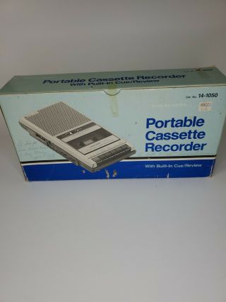 Vintage Realistic Ctr - 70 Portable Cassette Recorder Tape Player