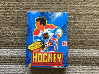 1980/81 Topps Hockey Box Auth By The Bbce