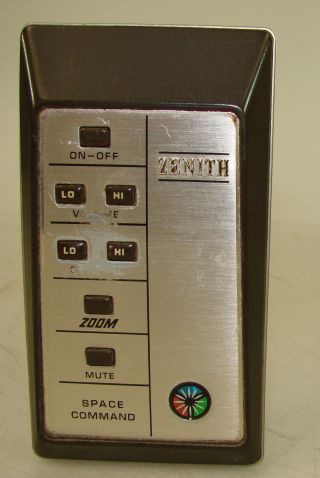 Vintage Early Zenith Space Command Tv Television Remote Control Audio Video
