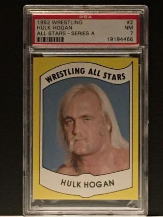 1982 Wrestling All Stars Hulk Hogan Rookie Psa 7 (only Psa 7 On Ebay).  Iconic