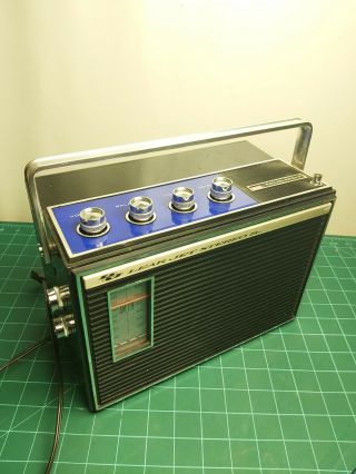 Vintage 1964 Lear Jet Stereo 8 Track Player P - 560 Cruiser Radio Portable Rare
