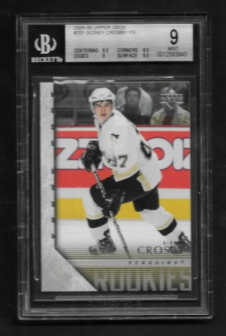 2005 - 06 Ud Series One Rookie Young Guns Sidney Crosby - Bgs 9.  0