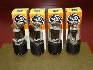4 General Electric 6y6gt Triode Radio/audio Output Tubes,  Nos