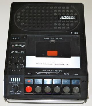 Superscope By Marantz C - 190 Portable Cassette Recorder / Player Restoration
