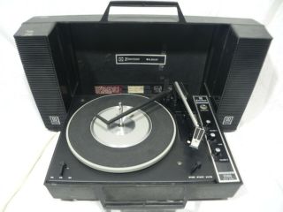 Emerson Wildcat Ds - 50 3 Speed Mid Century Portable Record Player Vintage Bsr
