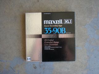 1 Box Of Maxell Xli 35 - 90b Sound Recording 7” Reel To Reel Tape – 1800’ -