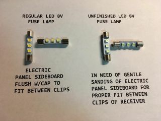 (25) Cool Blue Led 8v Fuse Lamps - Sx - 828 Sx - 636 Sx - 525 Sx - 535/dial Pioneer Meter
