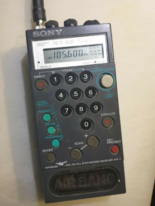 Sony Air 7 Airband And Fm/am Seceicer/scanner