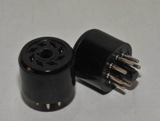 Pair Tube Adaptor 6ar6 To 6l6 6384 To 6l6g Ao8 - Ao8