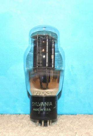 Sylvania 6b4g Tube Black Plate Foil D Getter