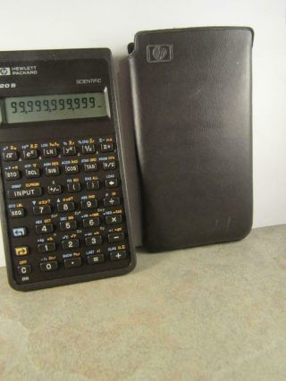 Hewlett Packard Hp - 20s Algebraic Scientific 1987 Calculator W/ Case