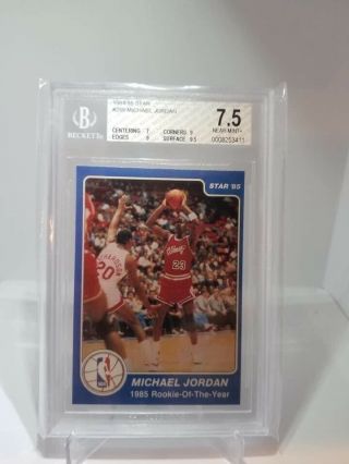 1984 - 85 Star Michael Jordan Rookie Card Rc 288 Chicago Bulls Bgs Graded