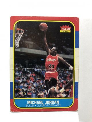 Michael Jordan 1986 - 87 Fleer 57 Rookie Card