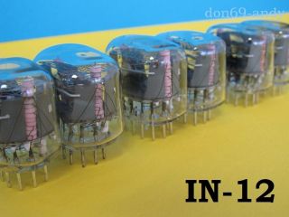 6 X In - 12 Nixie Tubes | & Nos | Matched For Nixie Clock