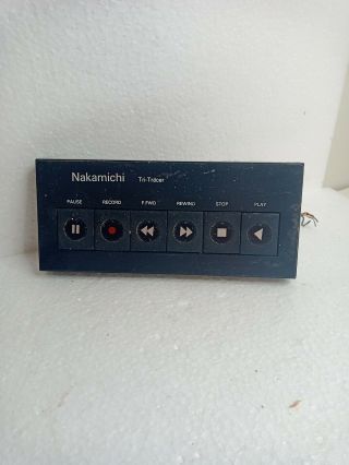 Nakamichi 1000 Cassette Deck / Player Button Panel