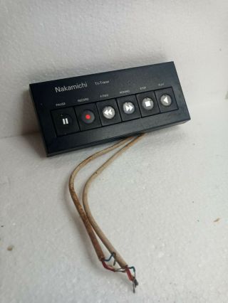 Nakamichi 1000 Cassette Deck / Player button panel 2