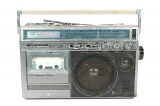 General Electric 3 - 5247a Rechargeable Cassette Tape Radio